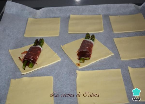 Recette des mouchoirs farcis en pâte feuilletée - Étape 2