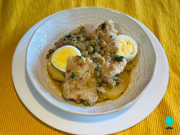 Recette de Merlu aux petits pois et pommes de terre : un ragoût maison simple, économique et réconfortant - Étape 11