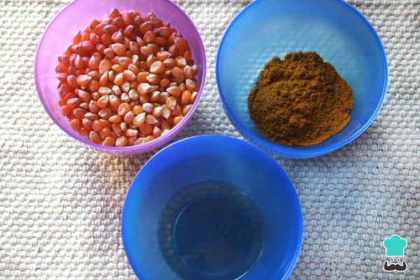 Recette de pop-corn au curry - Étape 1