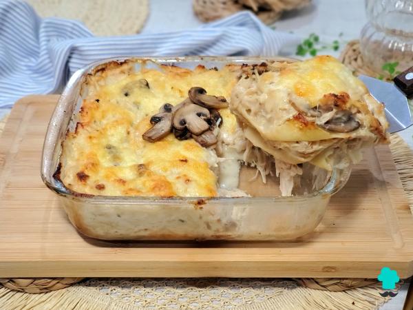 Recette de Lasagnes au poulet et champignons : facile, crémeuse et très juteuse - Étape 11