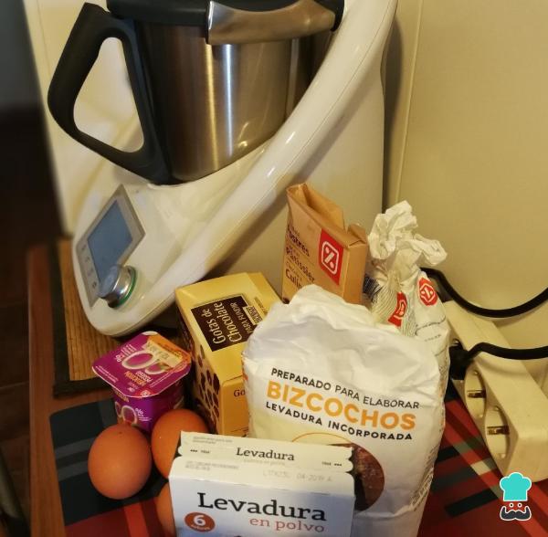 Recette de gâteau aux pépites de chocolat au Thermomix - Étape 1