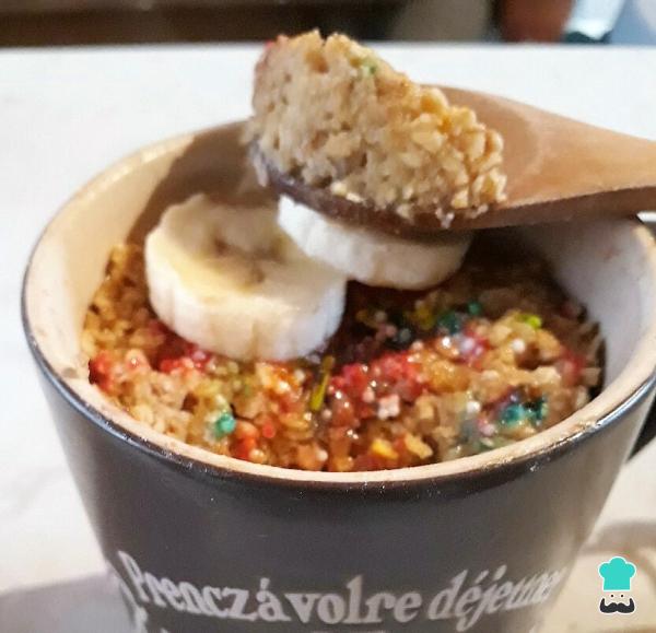 Recette de Mug Cake à la banane et à l'avoine - Étape 4