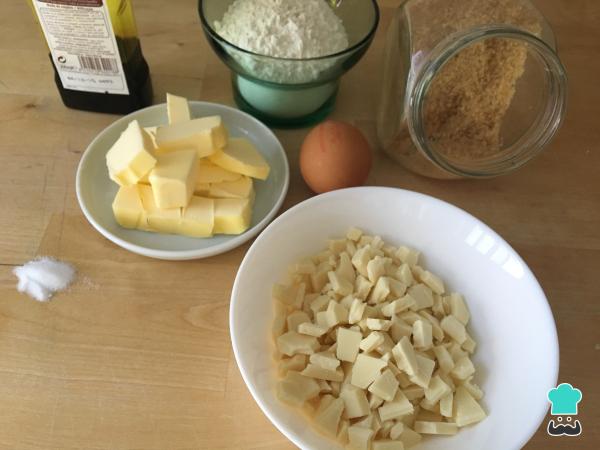 Recette de biscuits au chocolat blanc - Étape 1