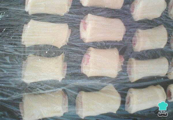 Recette de roulé au jambon et fromage avec pâte maison - Étape 2