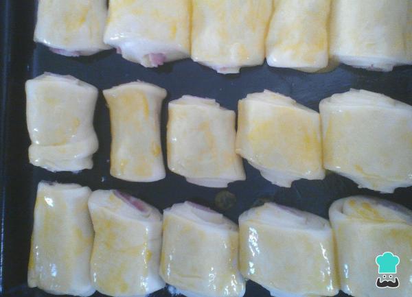 Recette de roulé au jambon et fromage avec pâte maison - Étape 3