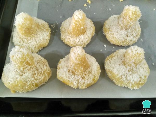 Recette de Panellets de Noix de Coco et de Pommes de Terre - Étape 6