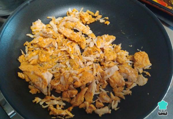 Recette de sandwich au poulet râpé – Étape 1