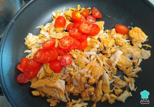 Recette de sandwich au poulet râpé – Étape 2