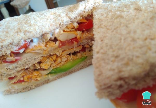 Recette de sandwich au poulet râpé – Étape 6