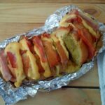 Recette de Pain farci au fromage et bacon cuit au four