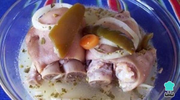 Recette de Pieds de Porc...en Vinaigrette