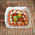 Recette de brochettes de tomates cerises, fromage et basilic