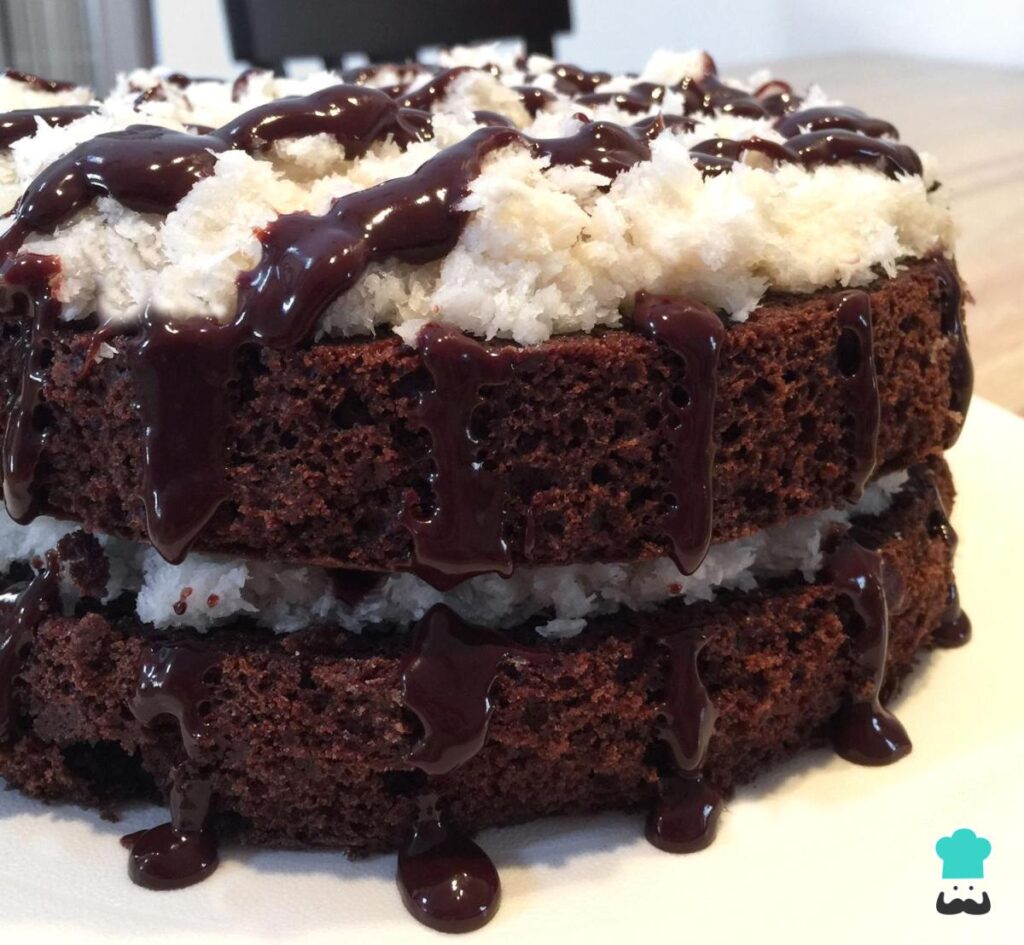 Recette de gâteau au chocolat et noix de coco râpée