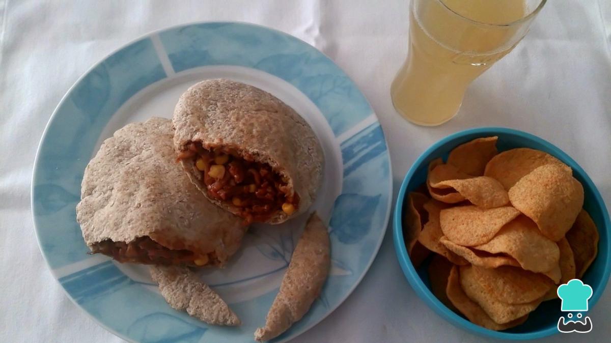 Recette de pain pita farci à la viande hachée