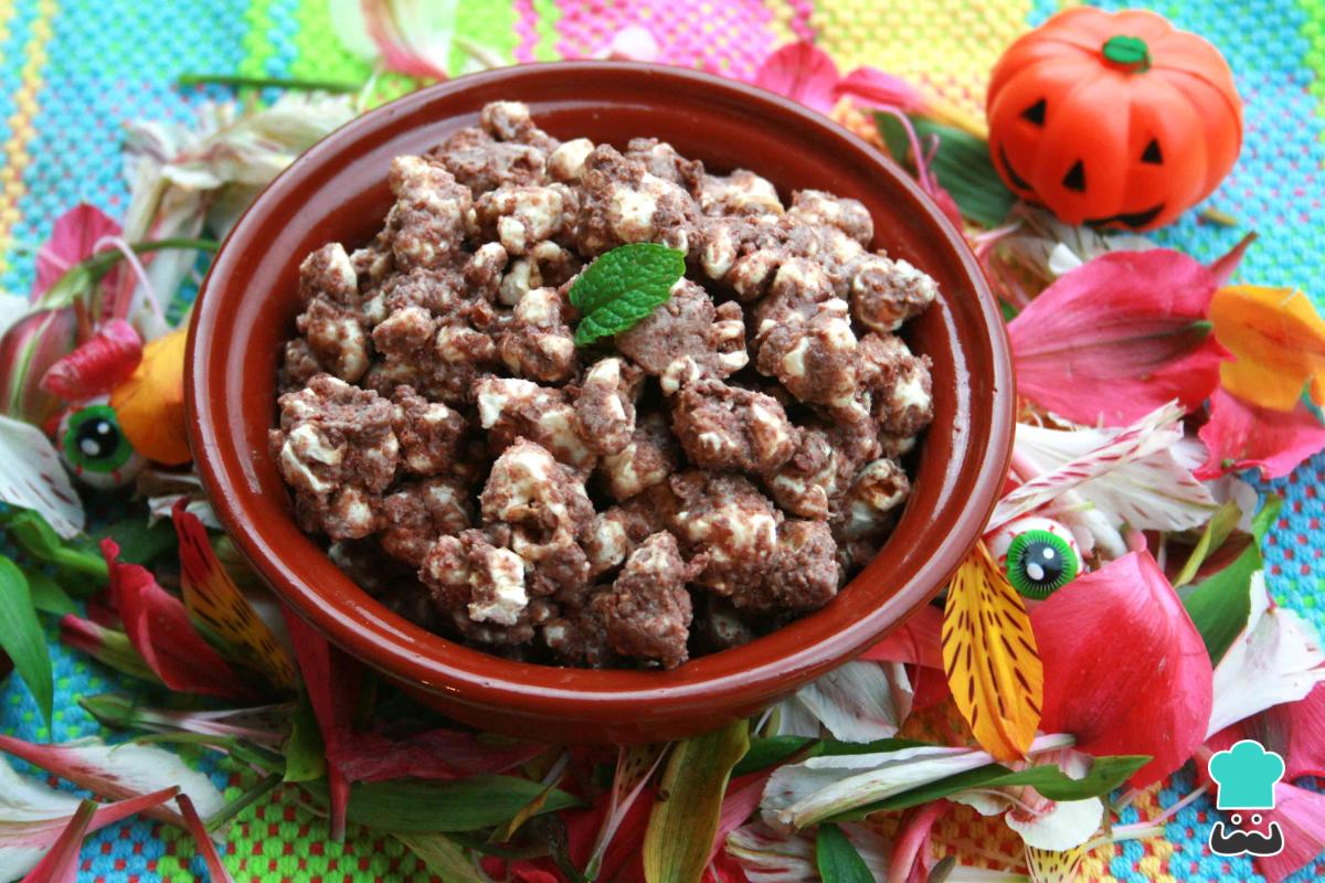Recette de pop-corn Oreo et chocolat blanc
