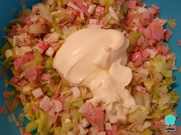 Recette de Canapés de Crabe avec mayonnaise - Étape 2