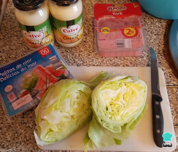Recette de Canapés de Crabe avec mayonnaise - Étape 1