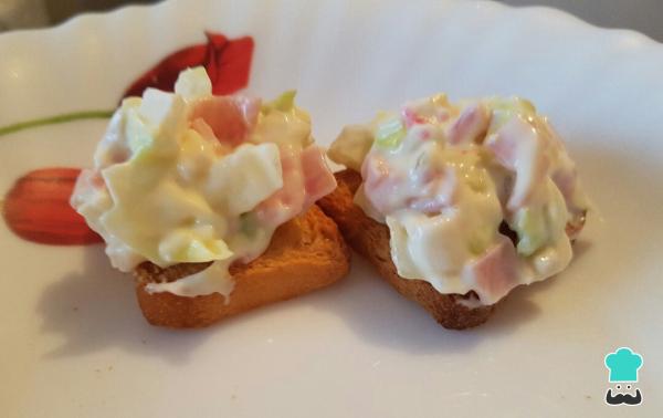Recette de Canapés de Crabe avec Mayonnaise - Étape 3