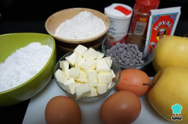 Recette de Gâteau aux pommes et au chocolat - Étape 1