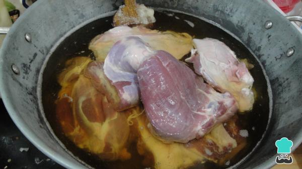 Recette de Carnitas de porc à la façon du Michoacán - Étape 3