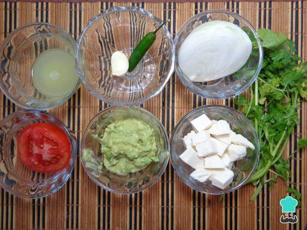 Recette de toasts au fromage Panela - Étape 1