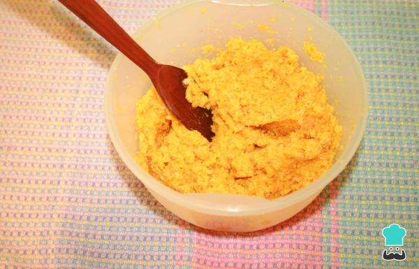 Recette d'arepa au riz et à la crème de potiron - Étape 5