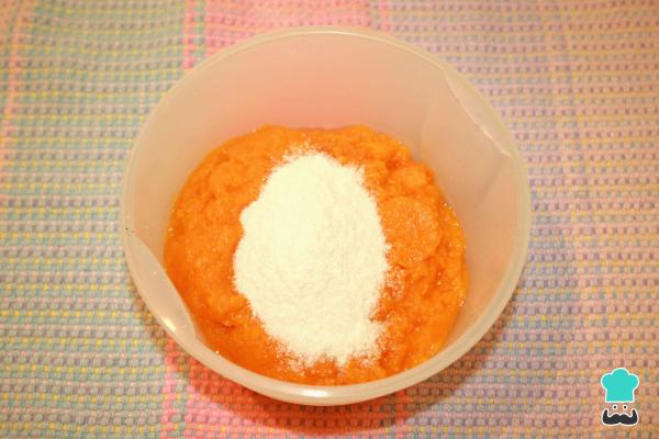 Recette d'arepa au riz et à la crème de potiron - Étape 4