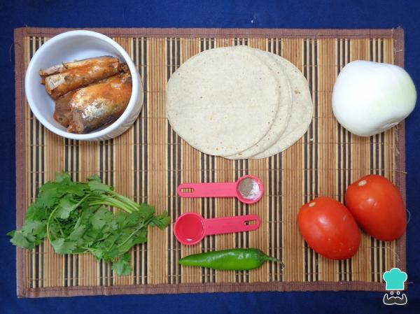 Recette de Quesadillas aux sardines en conserve – Étape 1