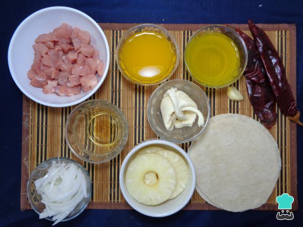 Recette Gringa al pastor - Étape 1