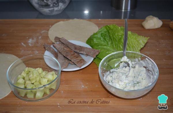 Recette de wraps farcis au bœuf - Étape 2