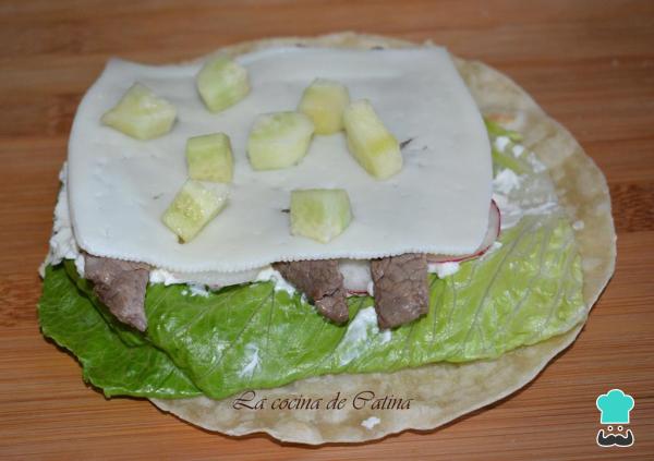 Recette de wraps farcis au bœuf - Étape 4