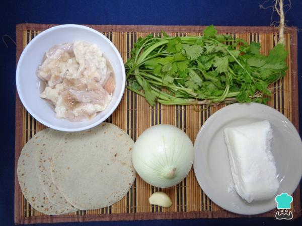 Recette de tacos aux tripes de bœuf – Étape 1