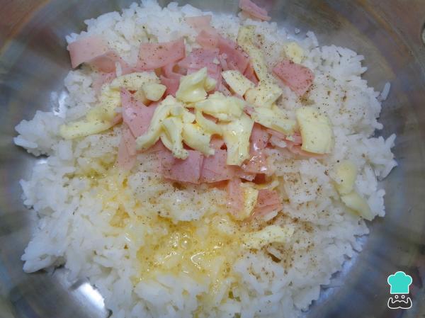 Recette de Croquettes de Riz au Jambon et Fromage - Étape 3