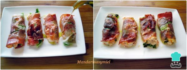 Recette de rouleaux de jambon Serrano farcis - Étape 3