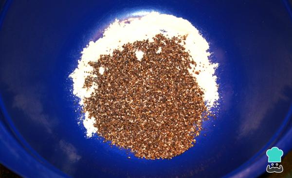 Recette d'arepas aux graines de chia - Étape 2
