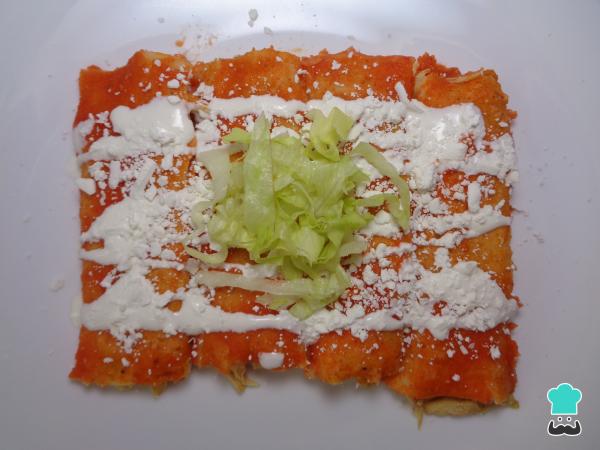 Recette d'Entomatadas au poulet au four - Étape 9