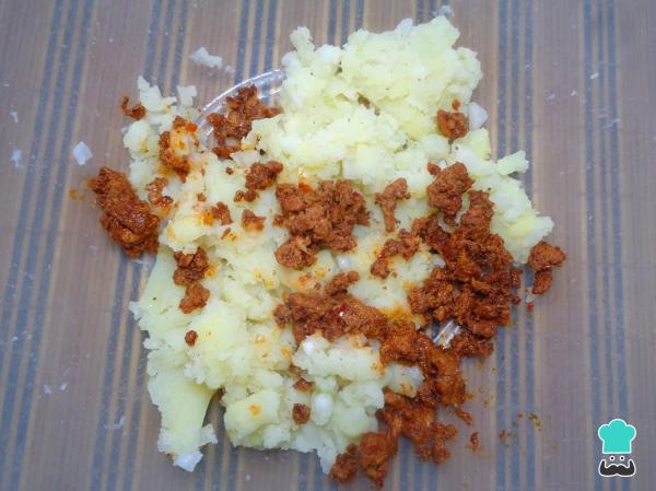 Recette de Quesadillas de pommes de terre et saucisses - Étape 5