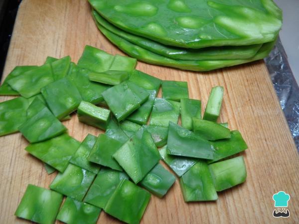 Recette de tacos nopales à la mexicaine - Étape 2