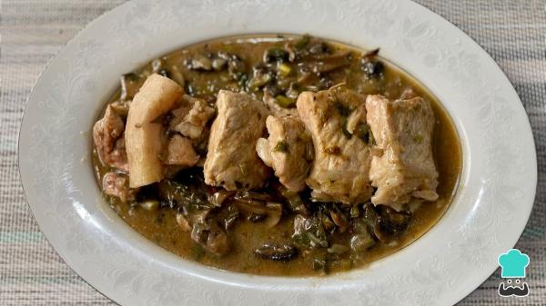 Recette de Filet de Porc aux Champignons et Vin Blanc - Étape 6