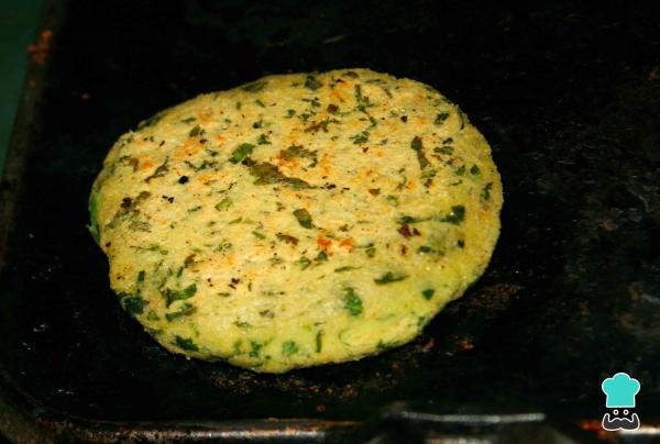 Arepas aux épinards et flocons d'avoine - Étape 5
