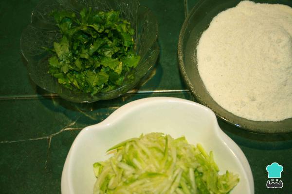 Recette Arepas de courgettes et coriandre - Étape 1
