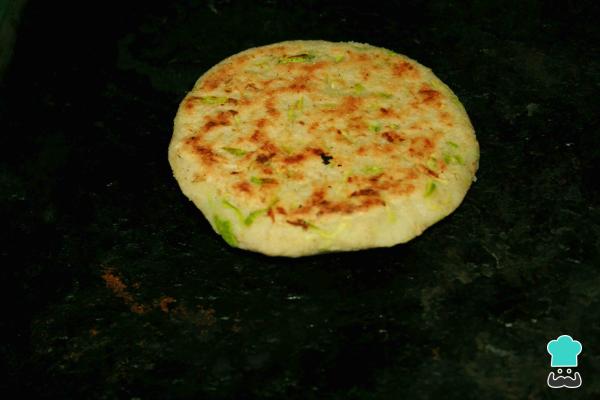 Recette d'arepas de courgettes et coriandre - Étape 5