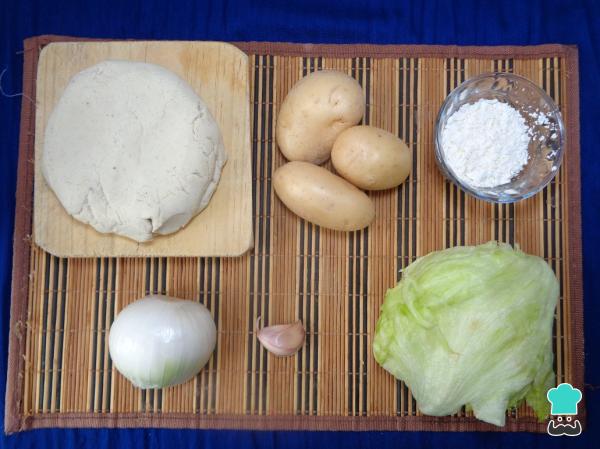 Recette de Quesadillas aux pommes de terre frites - Étape 1
