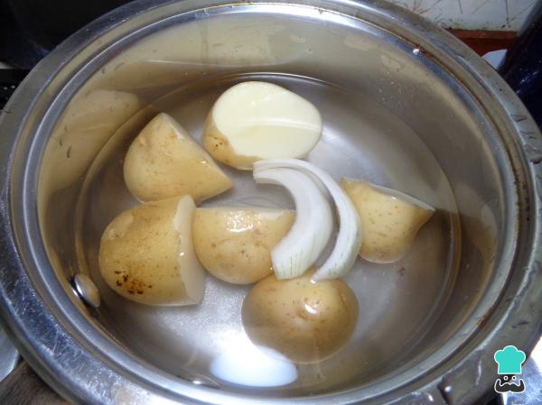 Recette de Quesadillas aux pommes de terre frites - Étape 2