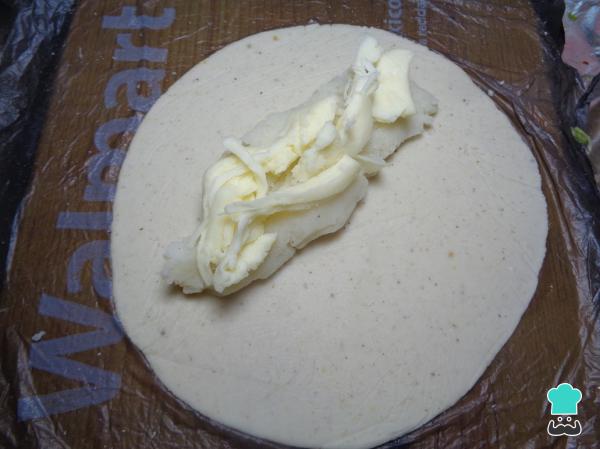 Recette de Quesadillas aux pommes de terre frites - Étape 4
