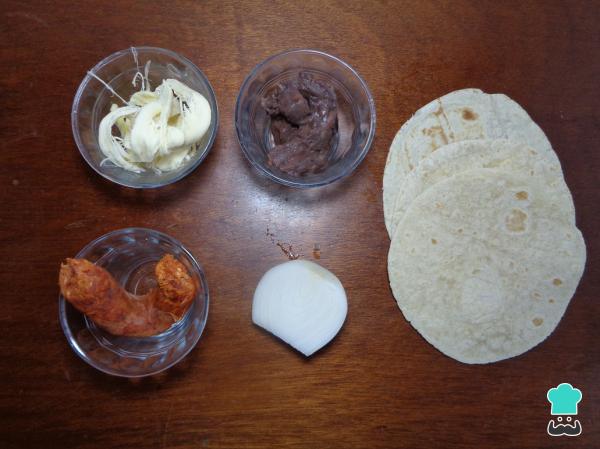 Recette de Burritos Choriqueso - Étape 1