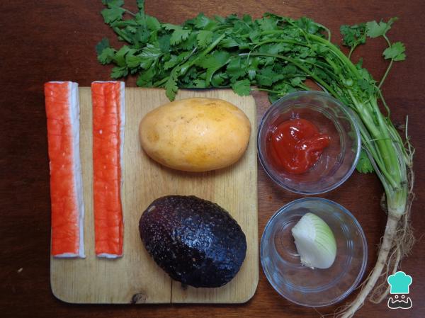 Recette de Ceviche de Surimi à la Mangue - Étape 1