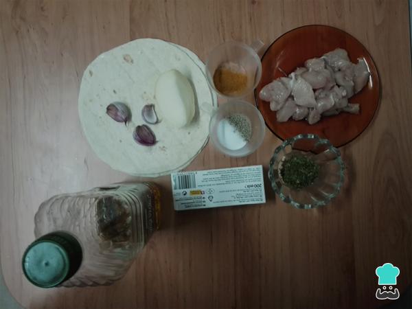 Recette de tacos au poulet et au curry – Étape 1