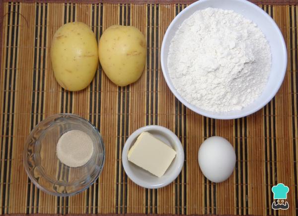 Recette de pain aux pommes de terre sans gluten - Étape 1