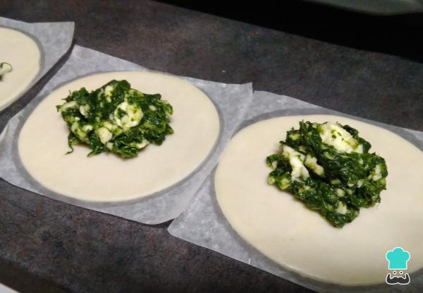 Recette de Dumplings aux épinards et au fromage - Étape 3
